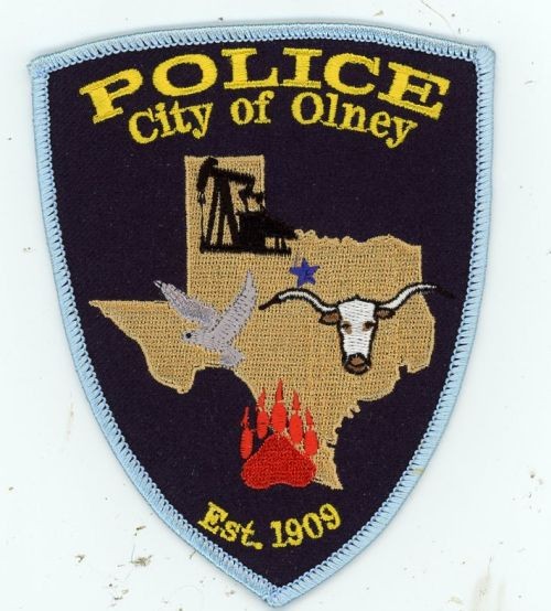 TEXAS TX OLNEY POLICE NICE SHOULDER PATCH SHERIFF