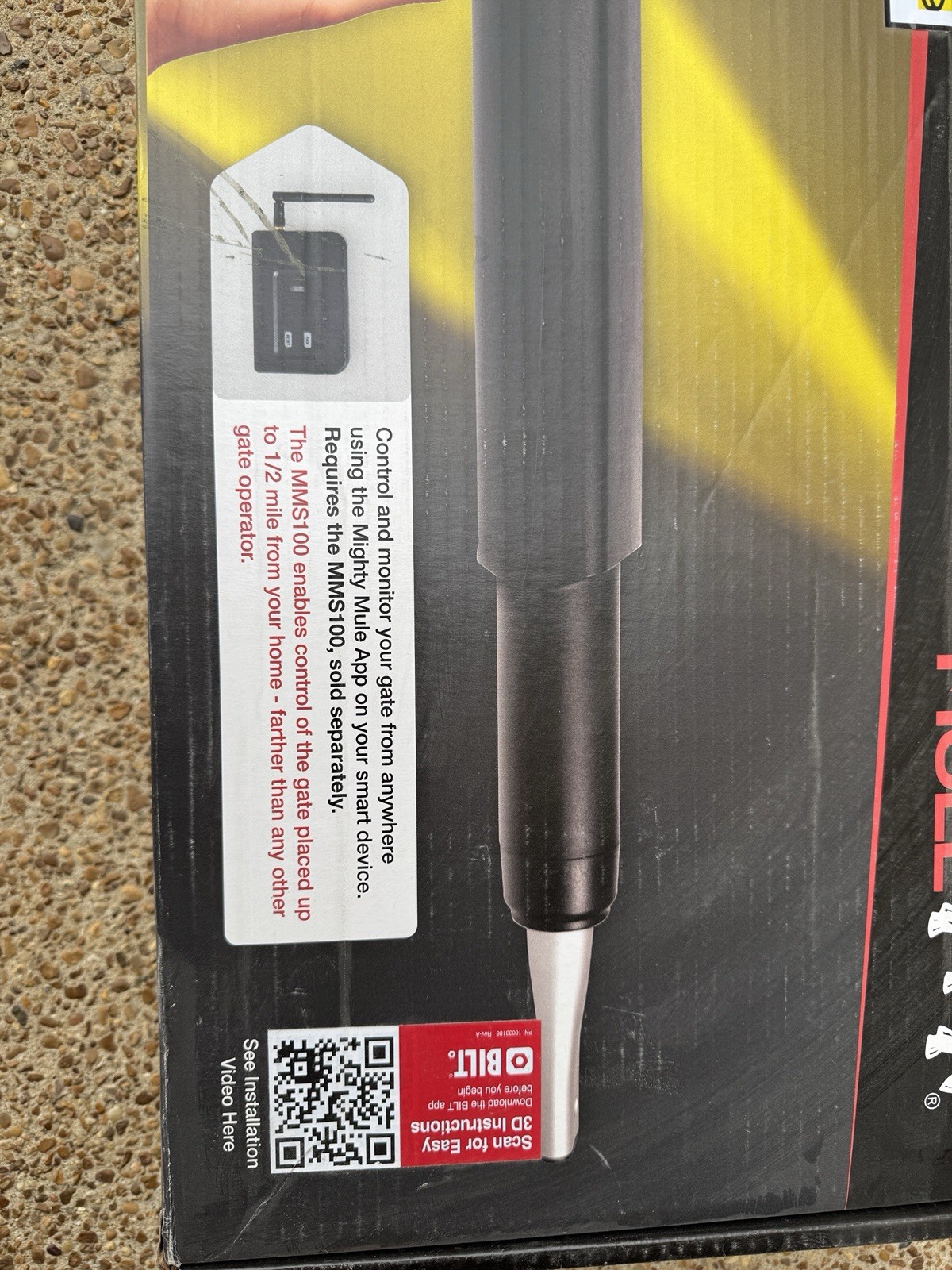 Mighty Mule MM571W Heavy Duty Single Gate Opener NEW