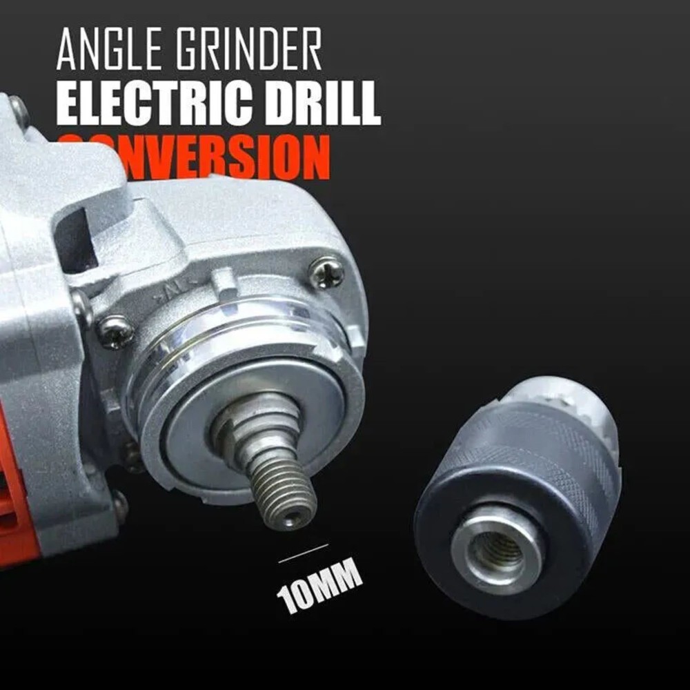 New M10 Angle Grinder Electric Drill Conversion Collet Chuck Head Adapter