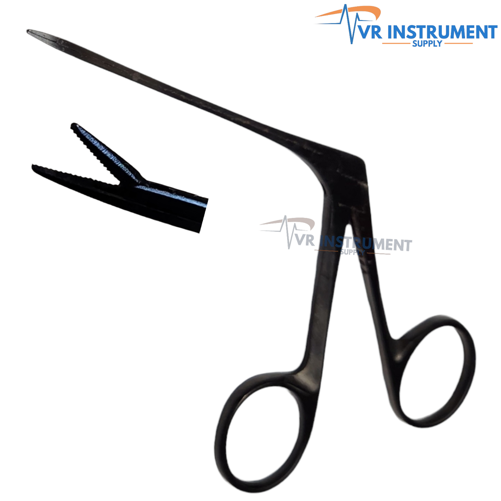Micro Alligator EAR Forceps 3" Sinus Black Coated Surgical ENT Instruments