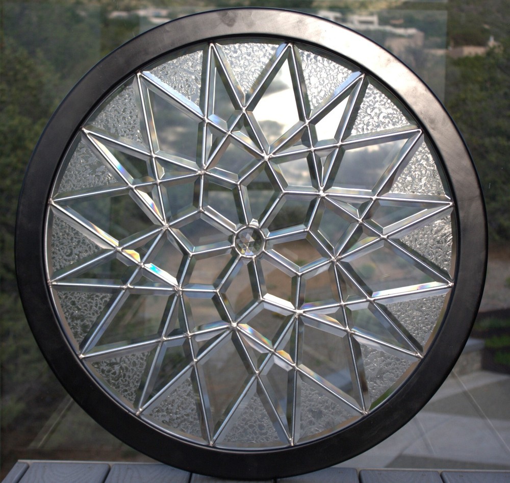 beveled glass window