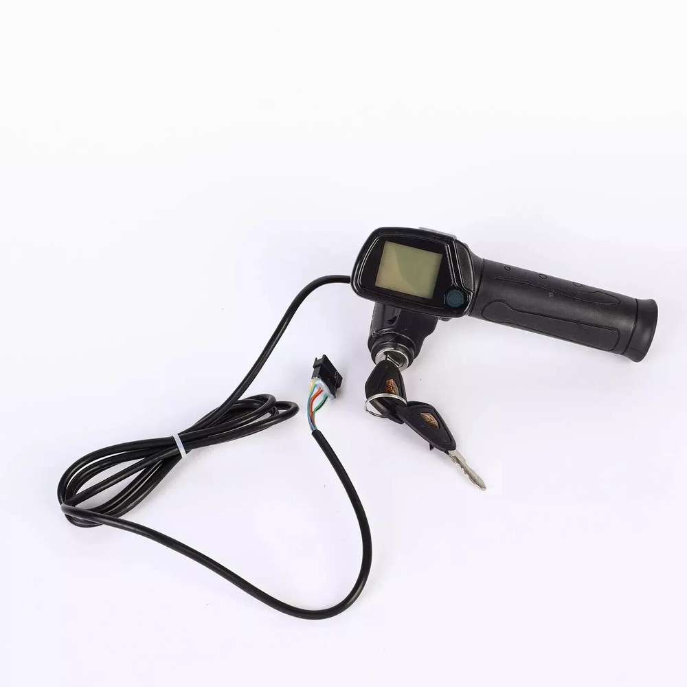 36V/48V electric scooter throttle handle with keylock power indicator light