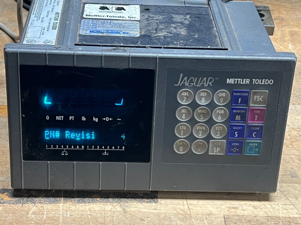 Mettler Toledo JAGUAR Scale Controller Interface Panel w/ load cells +