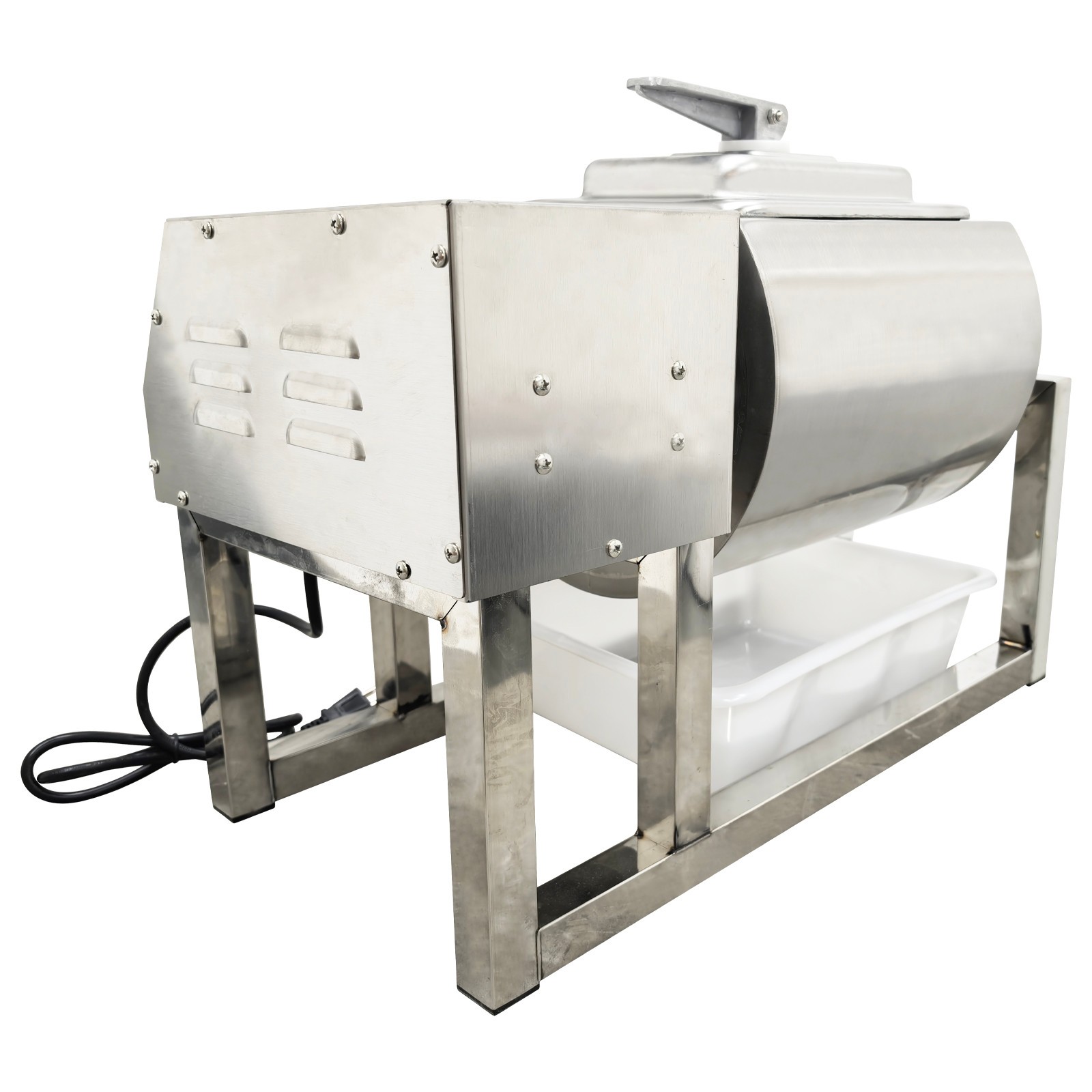 18L Commercial Tumbler Marinator Round Drum Auto Rotatable Meat Curer Machine