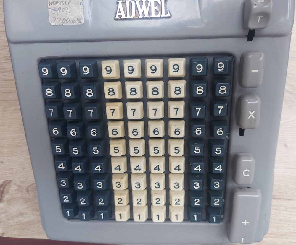 Vintage Jörgen S.Lien Adding Machine ADWEL Untesteb