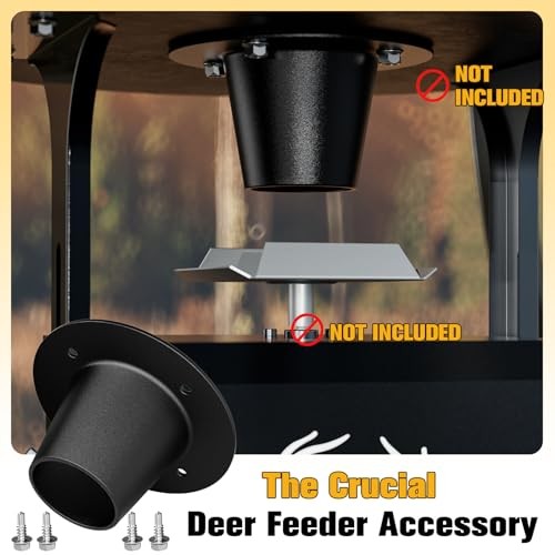 2” Drop Funnel for Deer Feeder, Smooth Jam-Free Feed Flow, Durable Replacement
