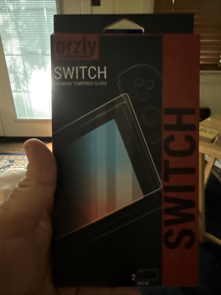 Orzly Switch Tempered Glass Screen Protector 2pk