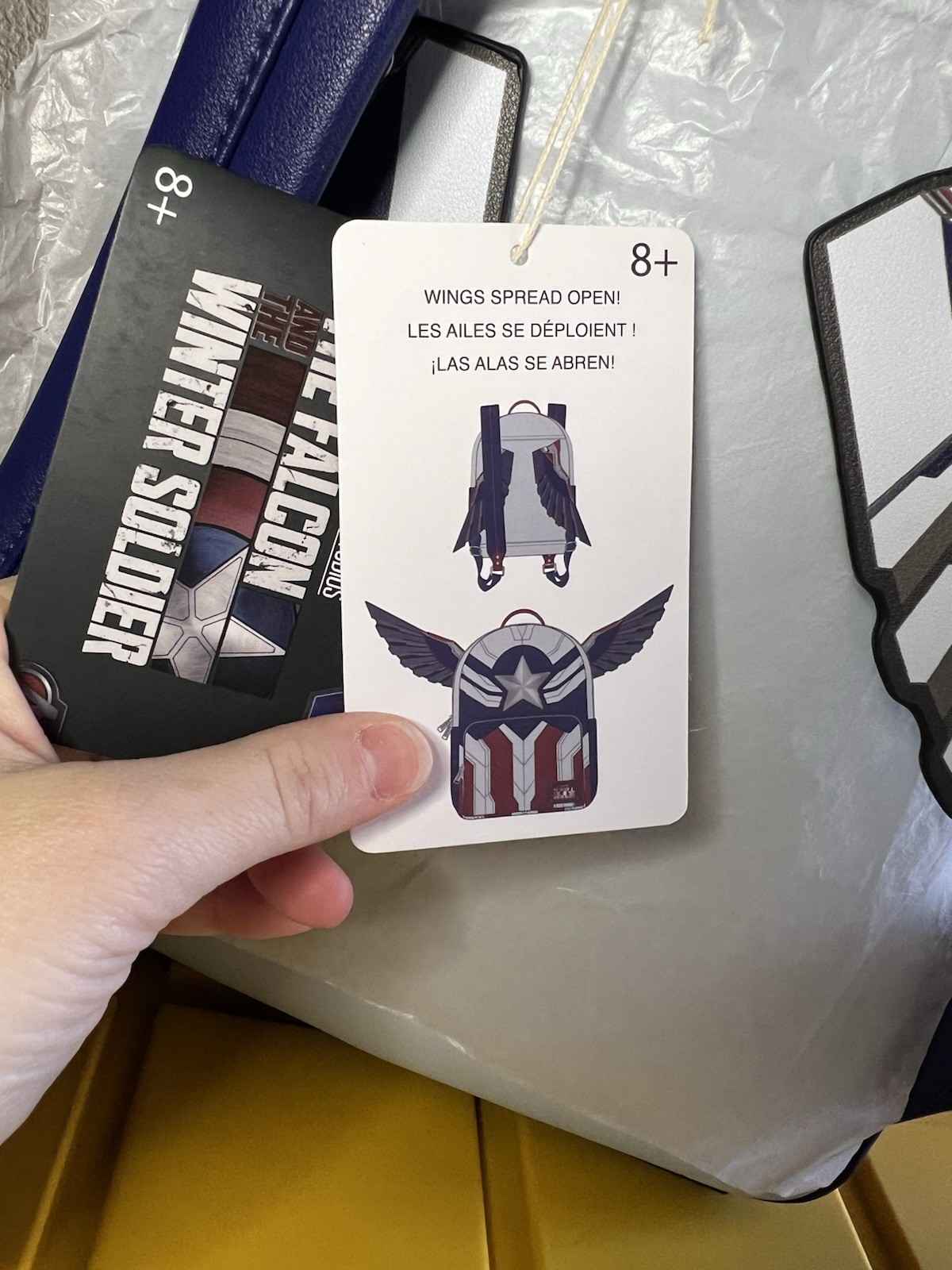 Marvel Falcon Winter Soldier Captain America Mini Backpack Loungefly NWT