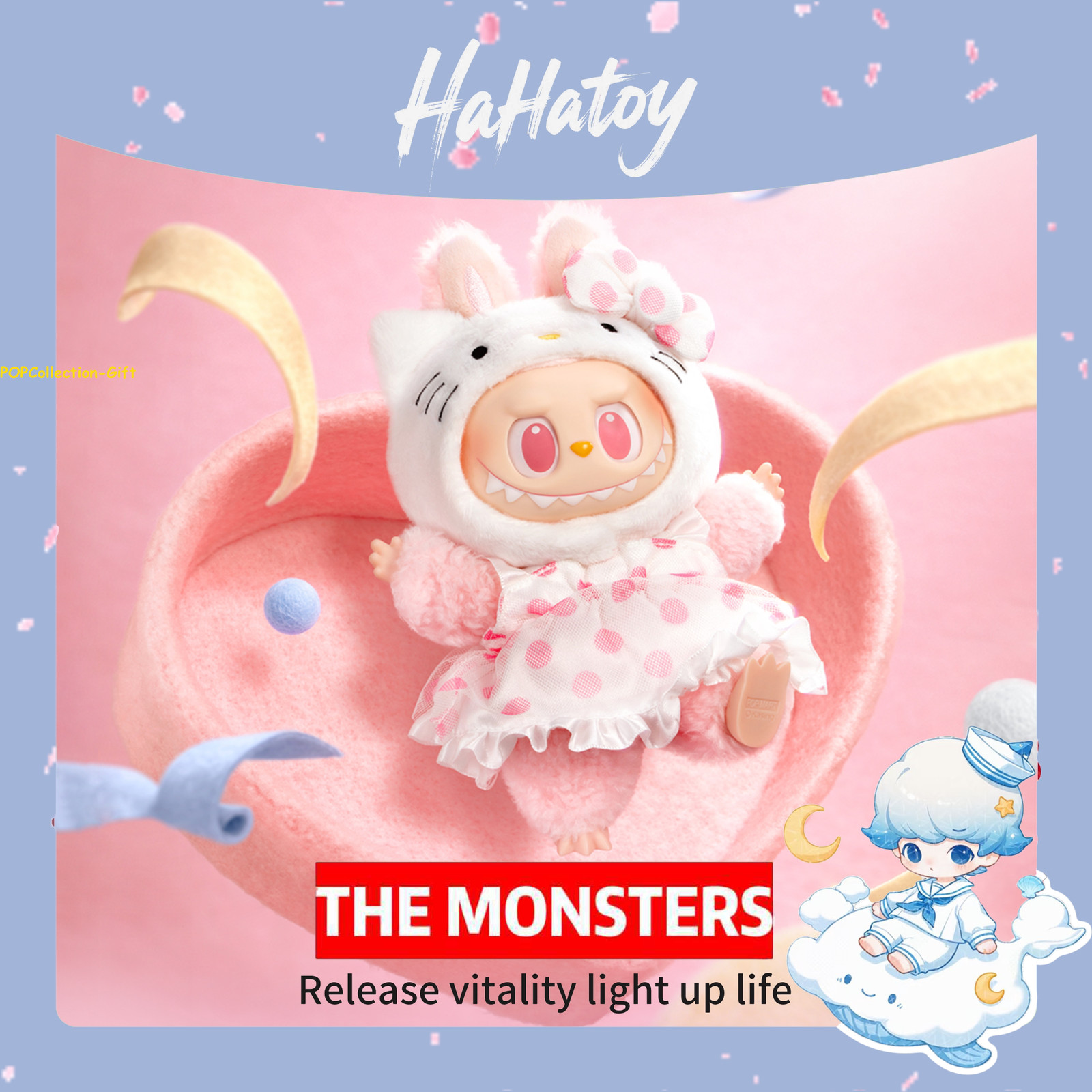 POP MART The Monsters X Sanrio Characters Series Confirmed set 6pcs Basic Figure
