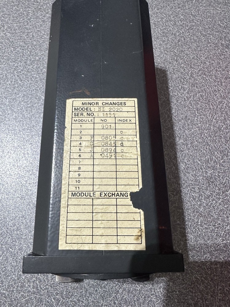 BECKER NI 2020 VOR/ILS INDICATOR NAV-2000