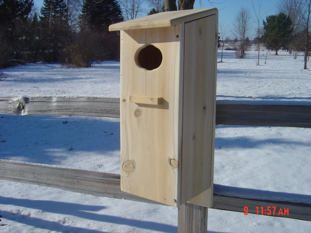 4-pack Wood duck nest box build yourself kits (white cedar).