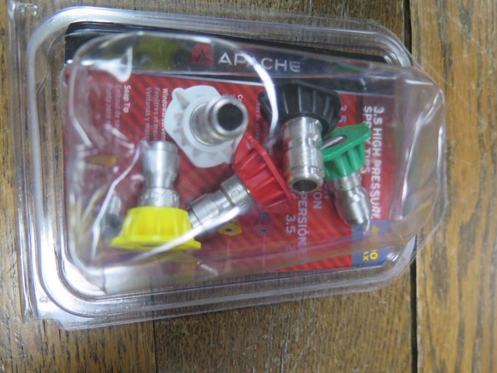 Apache 3.5 High Pressure Five Color Coded Spray Tips