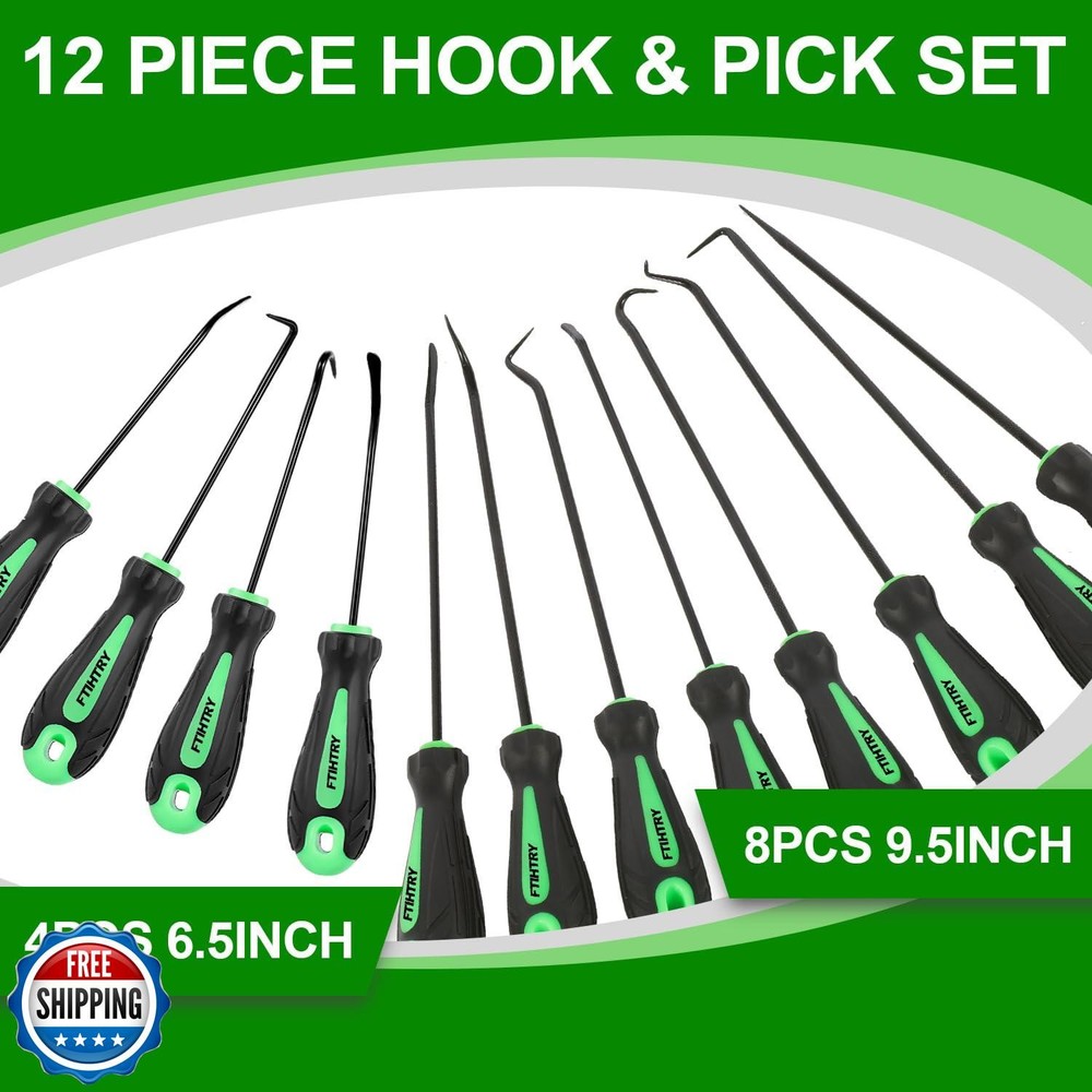 FTIHTRY 12-Piece Pick and Hook Tools Set, Pick Tool Set Car Auto