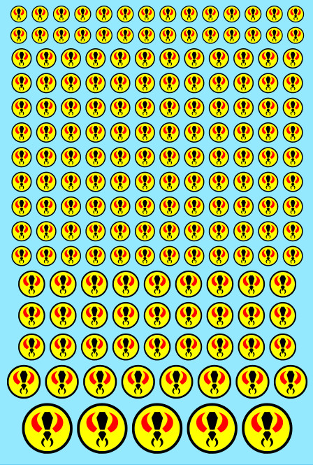 Retro Era Bug Heads Custom Transfer Sheet A6