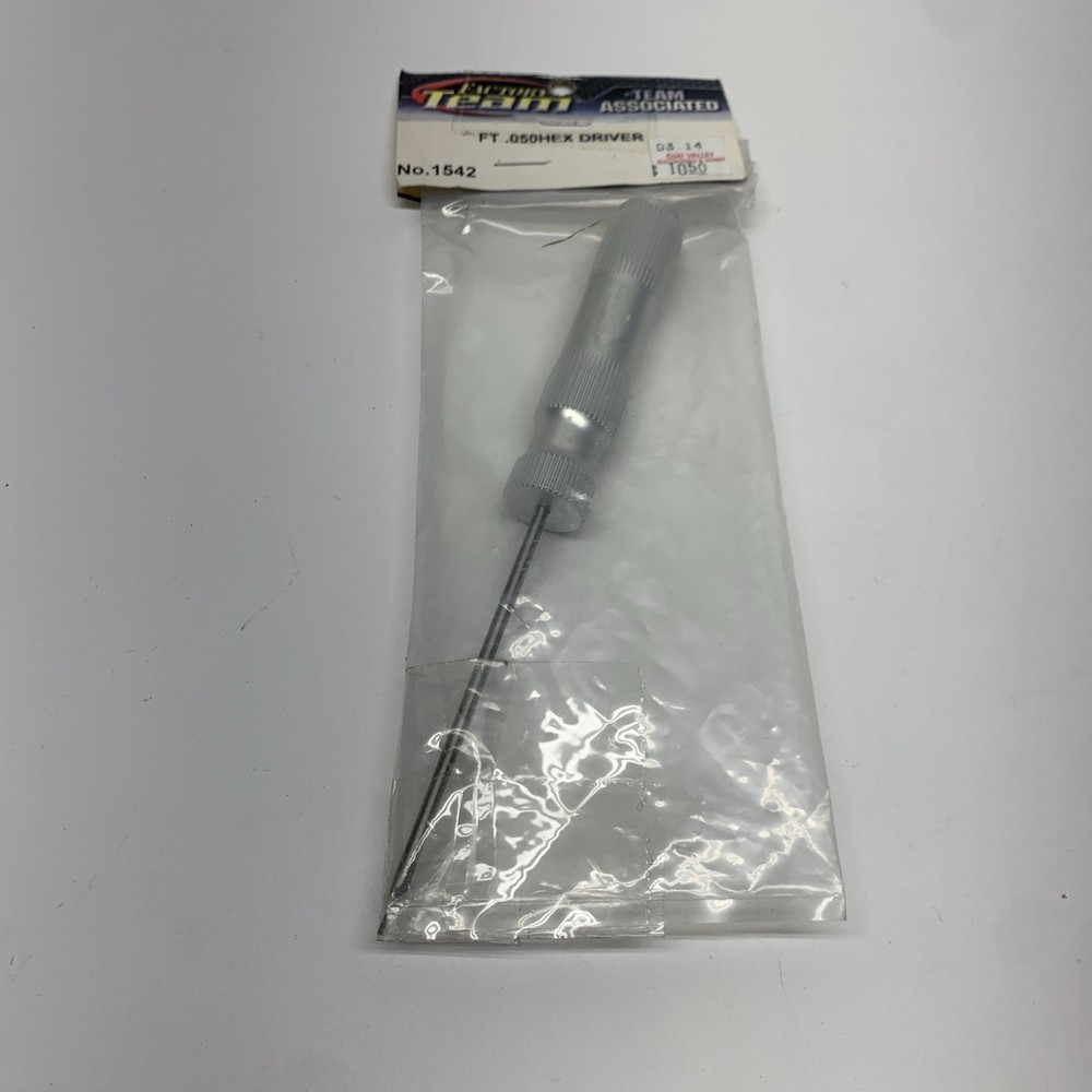 Factory Team Machined Hex Driver, Silver  .050, High Precision Tool for RC Model