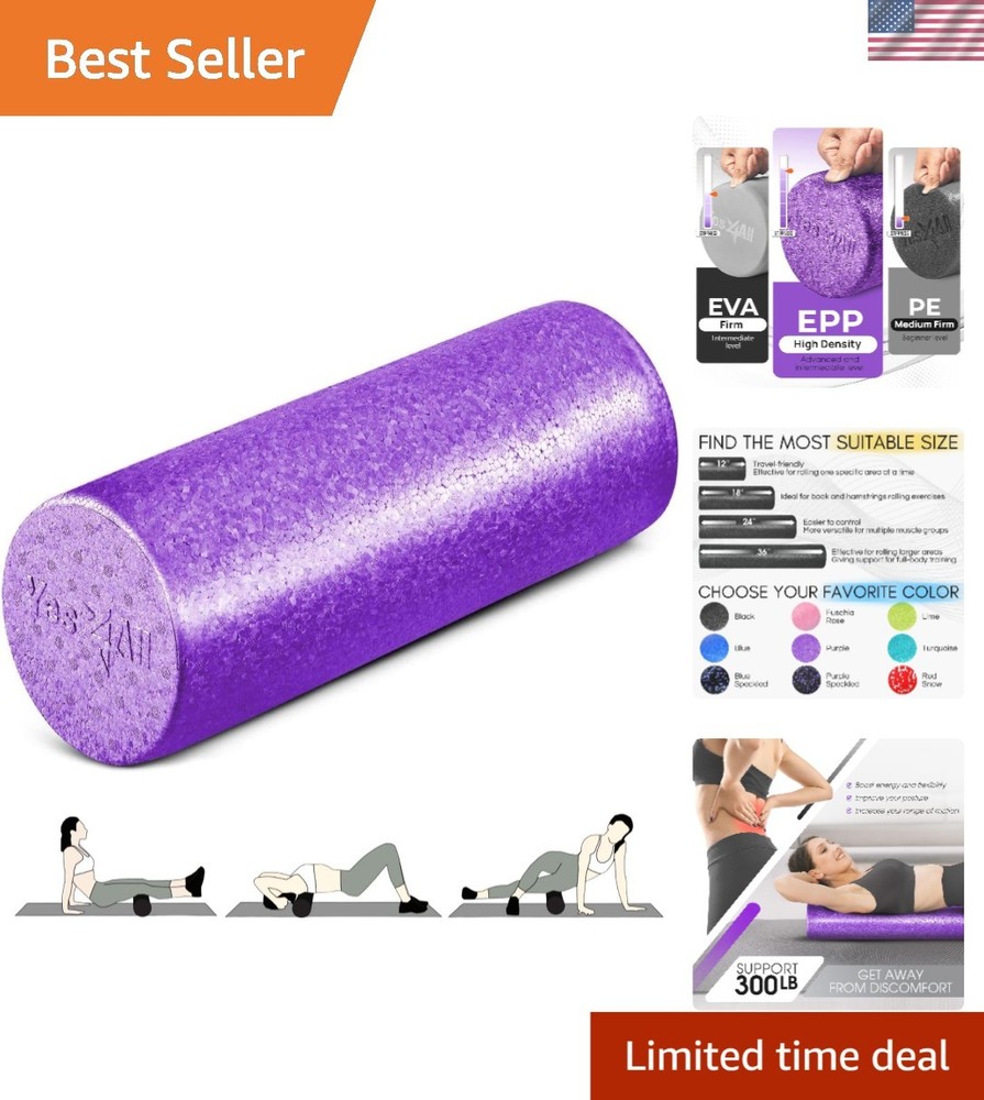 Versatile 18-Inch EPP Foam Roller: Back Pain Relief & Flexibility Enhancement
