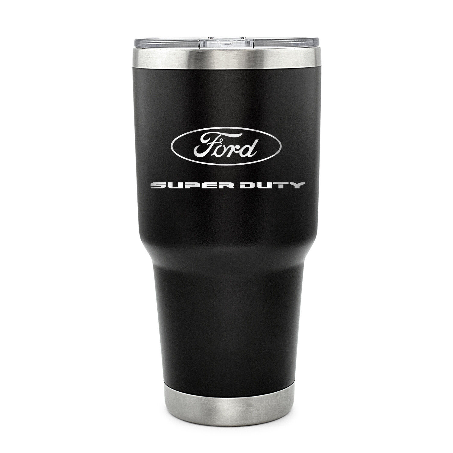 Ford Super-Duty 30 oz Vaccum Sealed Black Stainless Steel Travel Tumbler Mug