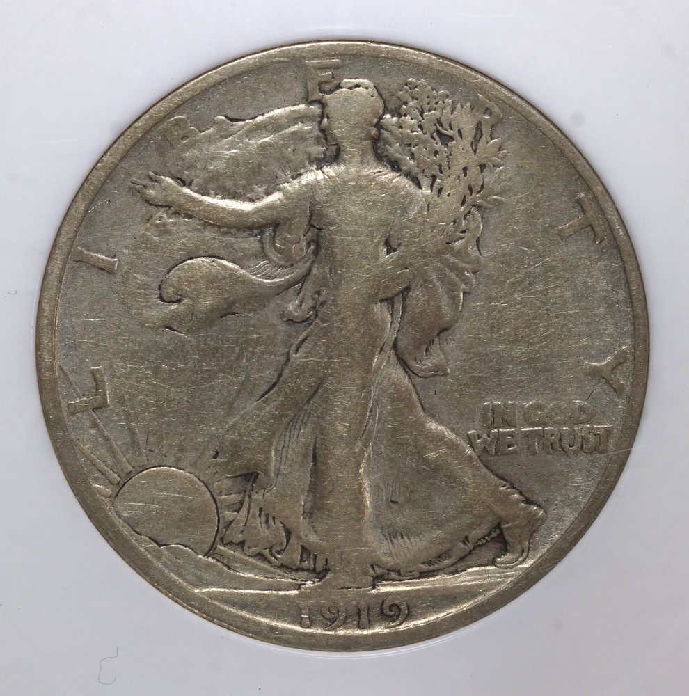 1919-D Liberty Walking Half Dollar 50C