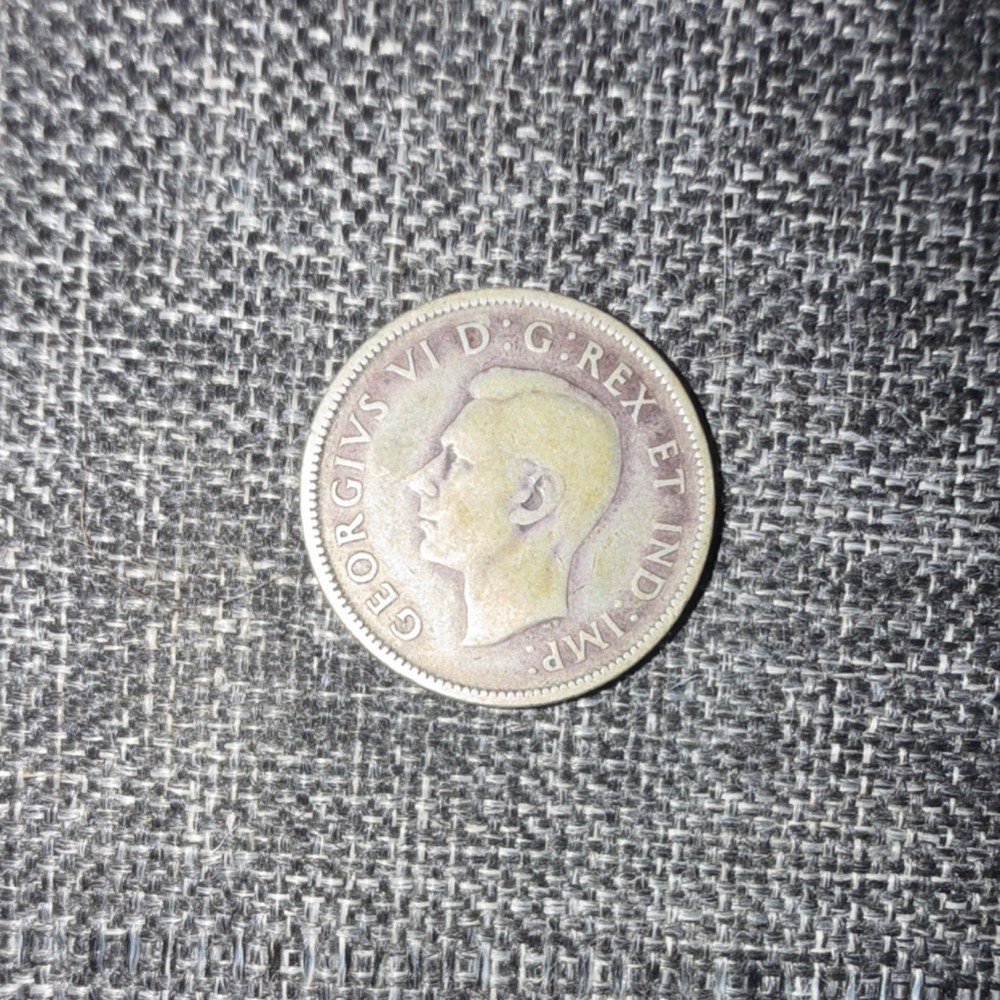 1940 Canada Silver 25-Cent Piece