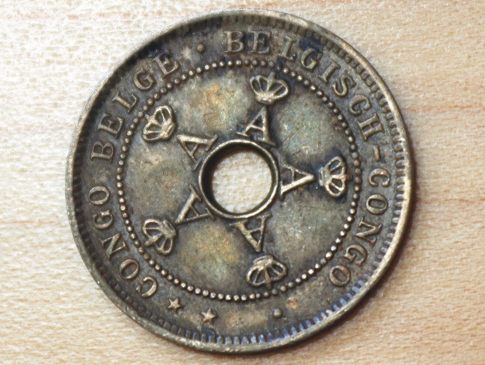 1919 Belgian Congo 5 Centimes Heaton Mint