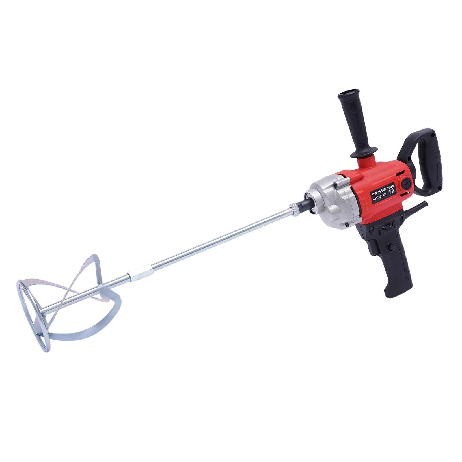 Electric Mortar Plaster Paint Mixer Cement Grout Concrete Stirrer 1200rpm