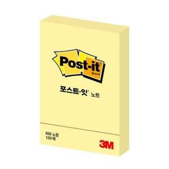 3M Post-it 656Y Yellow 51x76mm