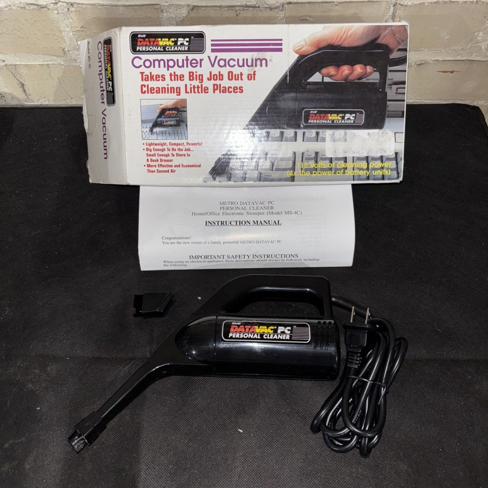 DataVac PC Personal Computer Keyboard Vacuum NEW Tested Working