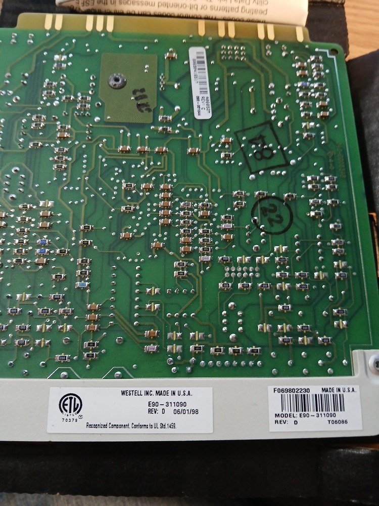 WESTELL E90-311090 DS1 NIU INTERFACE UNIT MODULE