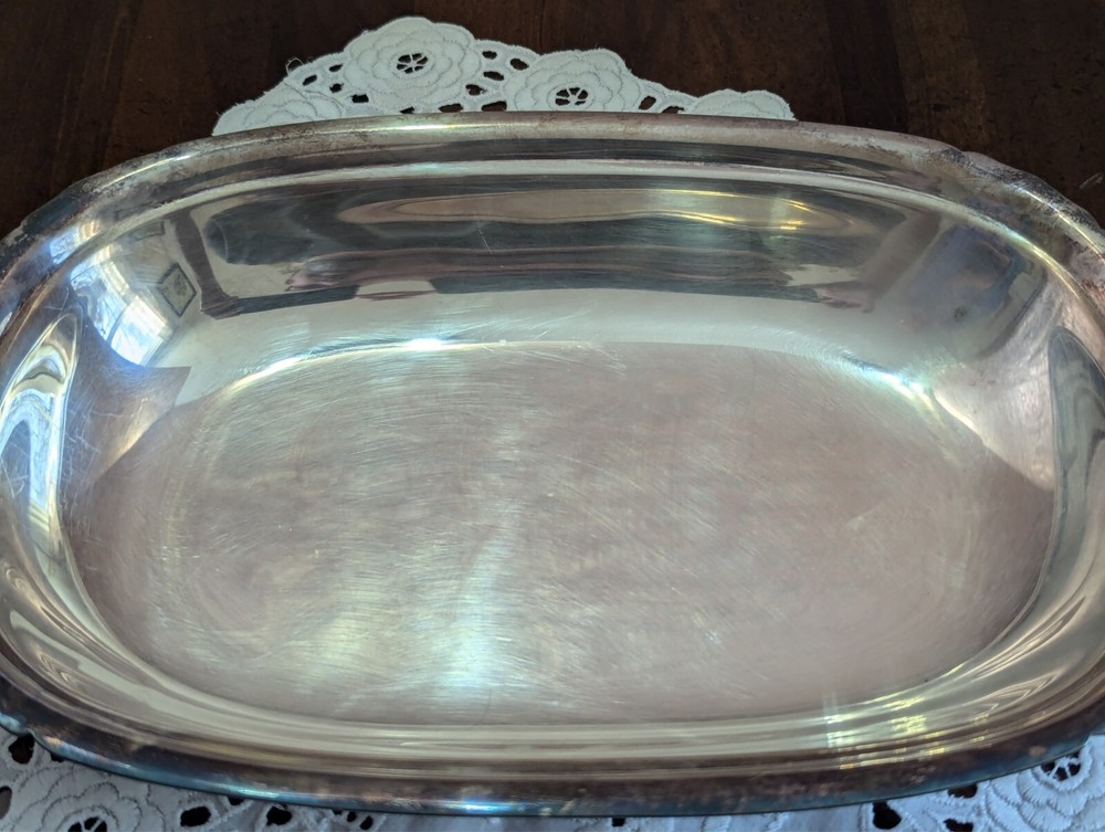 VTG "REED & BARTON" SILVERPLATED SERVING TRAY "Mayflower" #5001 design, PREOWN