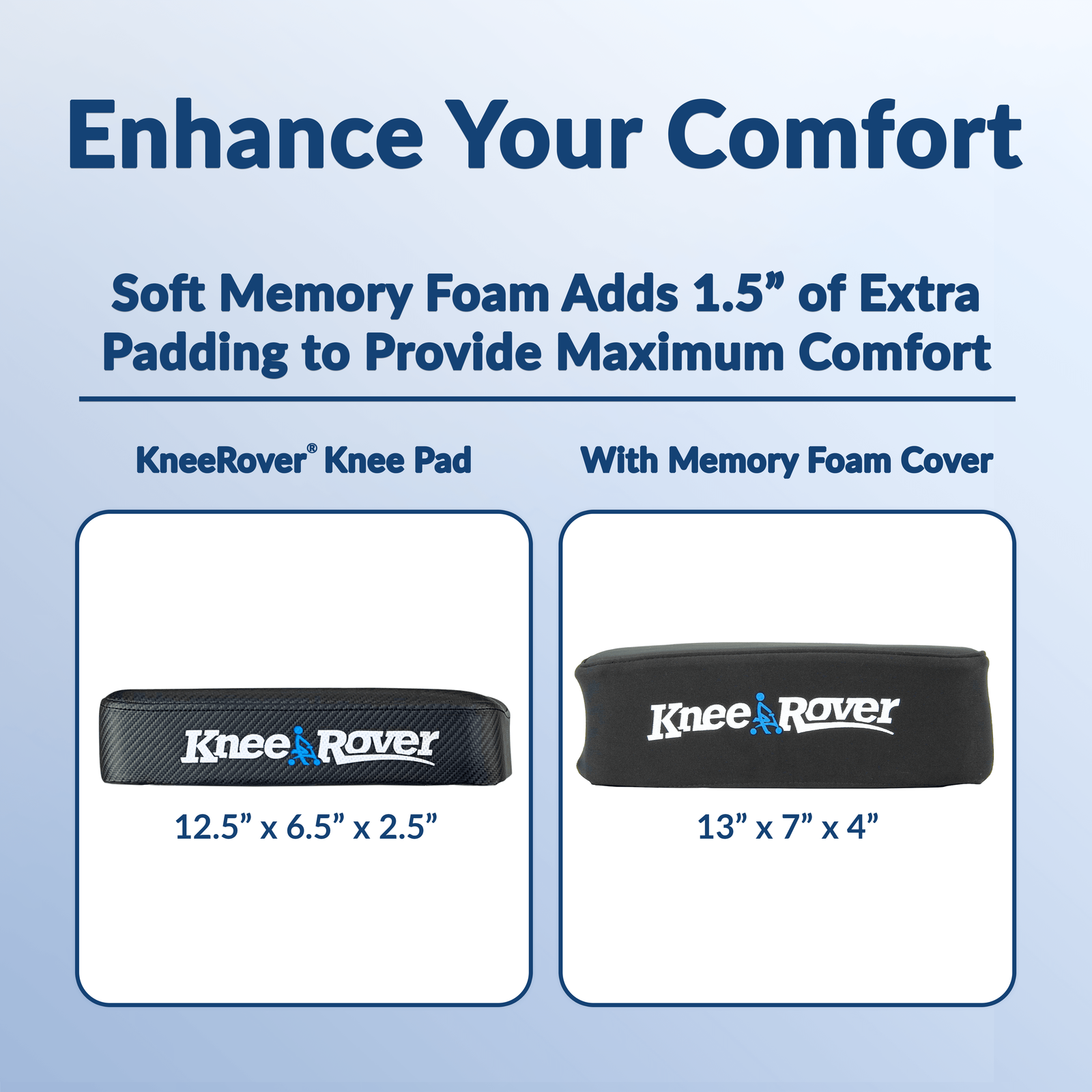 KneeRover® Memory Foam Knee Walker Kneepad Cover