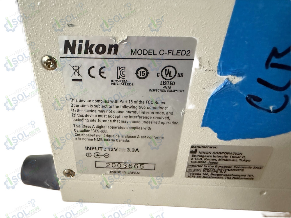 Nikon C-FLED2 LED Light Source Desktop Illuminator For Eclipse Microscopes