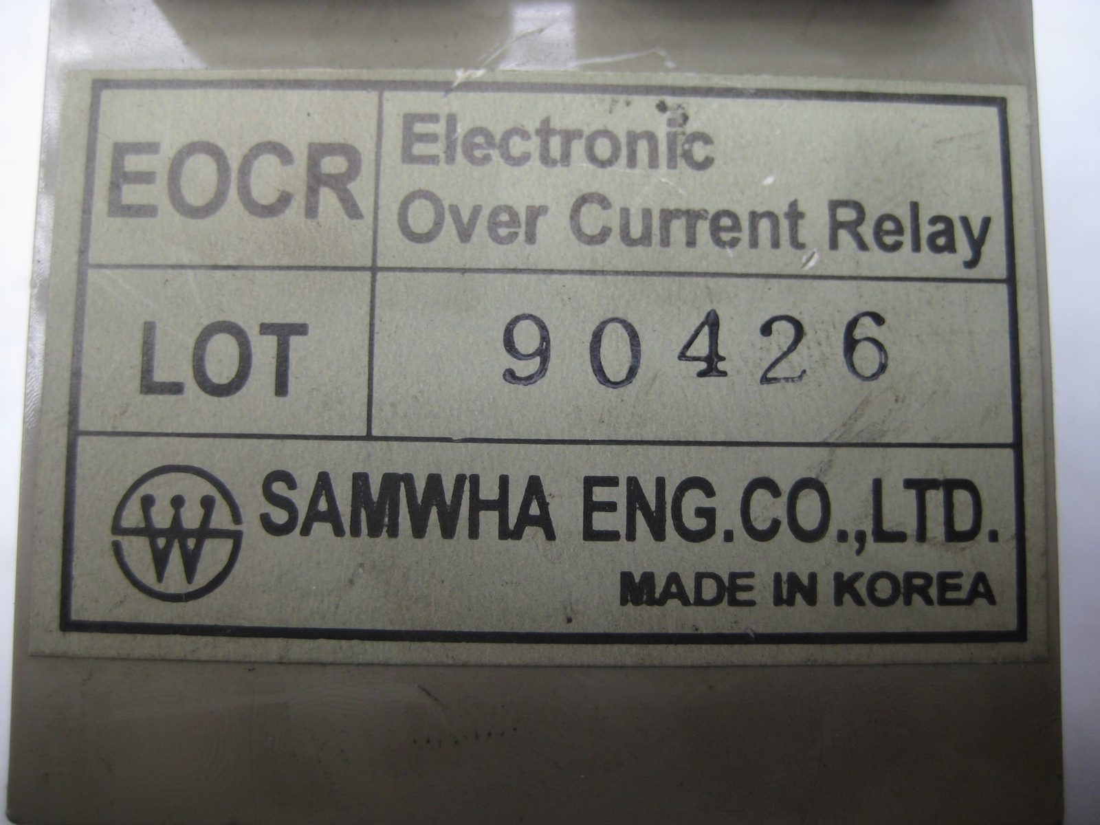 SAMWHA E0CR-SS TIMING RELAY NSNP