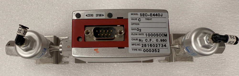 SEC-E440J Mass Flow Controller 1000 sccm Calibrated for O2