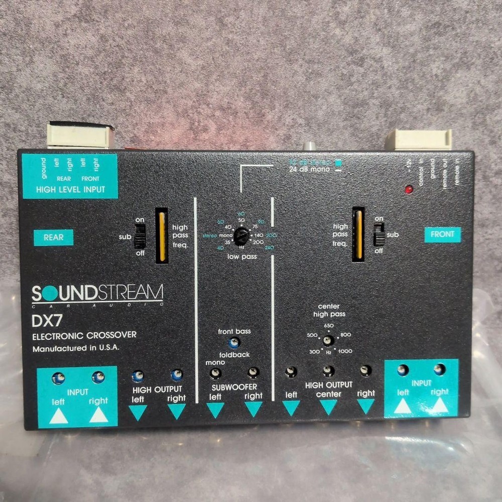 SOUND STREAM DX7 ELECTRONIC CROSSOVER 853512