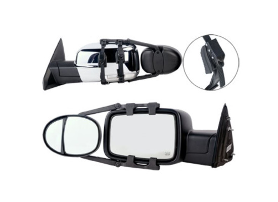 K-Source Universal Dual Lens Towing Mirrors - Clip On - Pair