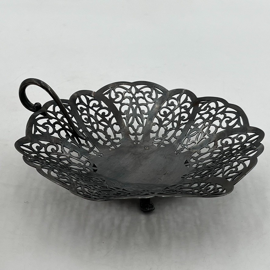 VTG  International Silver CO Candy Dish Lovelace 6" Trinket Coin Key Catchall