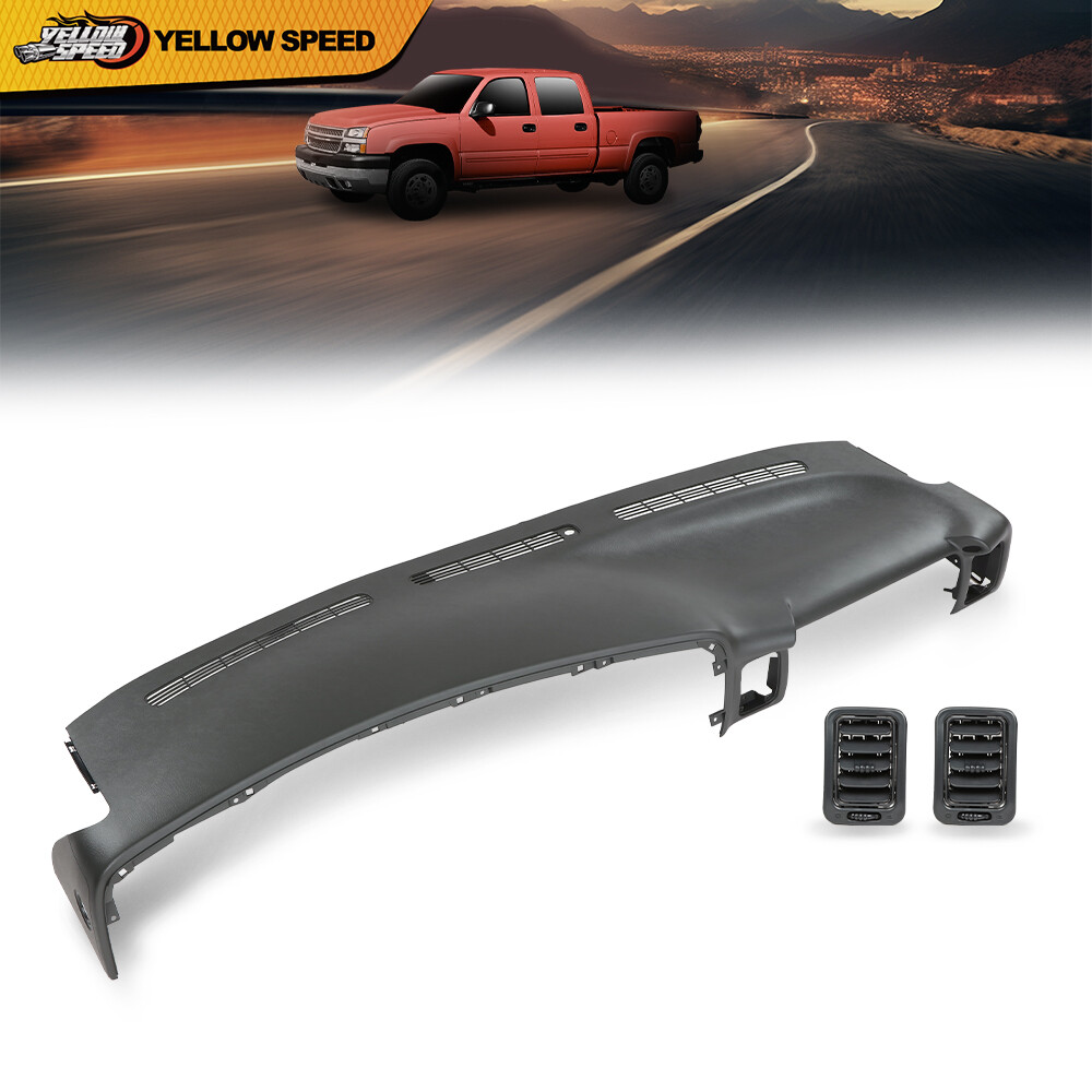 Fits 1999-2006 Chevy Silverado Sierra Molded Dash Cover Cap Board Overlay Gray