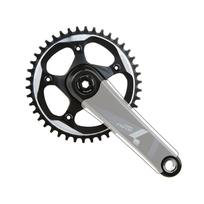 SRAM Force 1 Crank Arm Protection Set | Shield Clear Vinyl Protector