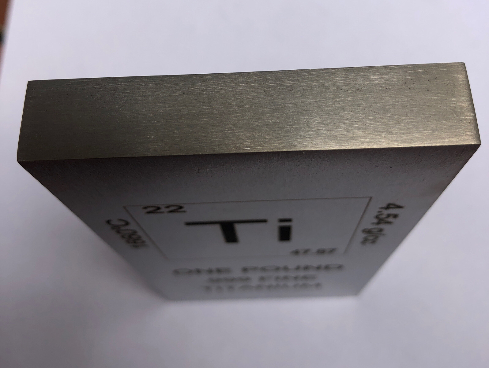 1 (One) Pound Titanium Bullion Bar