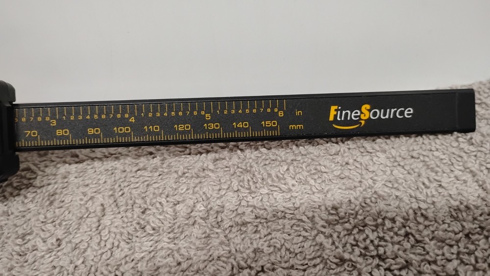 3 Fine Source Carbon Fiber Composite Digital Caliper 150 mm 6". (00)