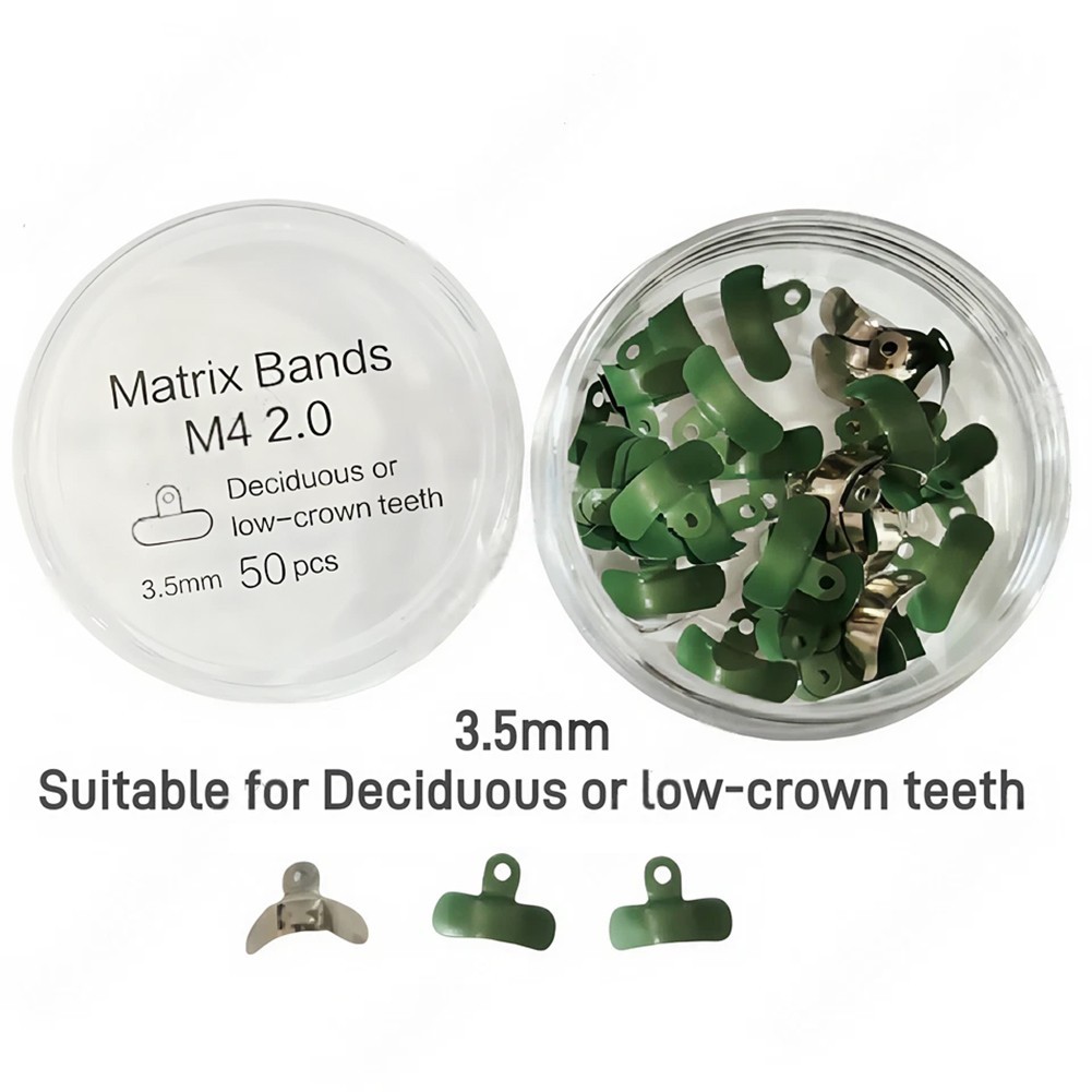 Dental Matrix Bands PTFE Non-Stick Coating Sectional Contoured Metal Matrices