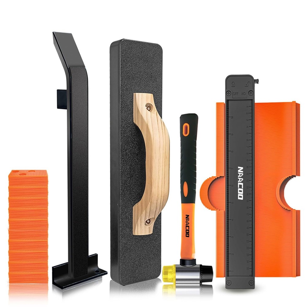 NAACOO Laminate/Vinyl Flooring Tools, Heavy Tapping Block for Vinyl Plank Flo...