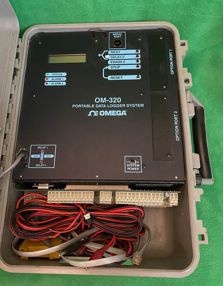 Omega Engineering Portable Data Logger System Model OM-320__PLEASE READ!!!