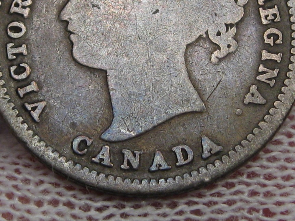 1871 Ten Cent 10¢ CANADA. #43