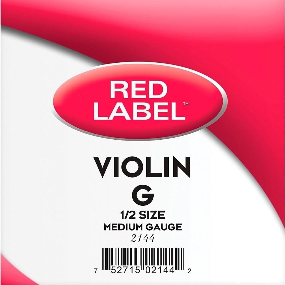 Super Sensitive Red Label Violin String 2144 Medium - 1/2 Size - G String