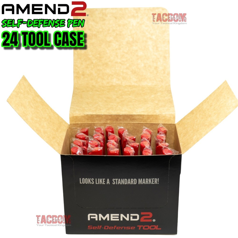 AMEND2 LATEST VERSION 24 PACK Self-Defense Pen G10 COMPOSITE CORE TIP NO METAL