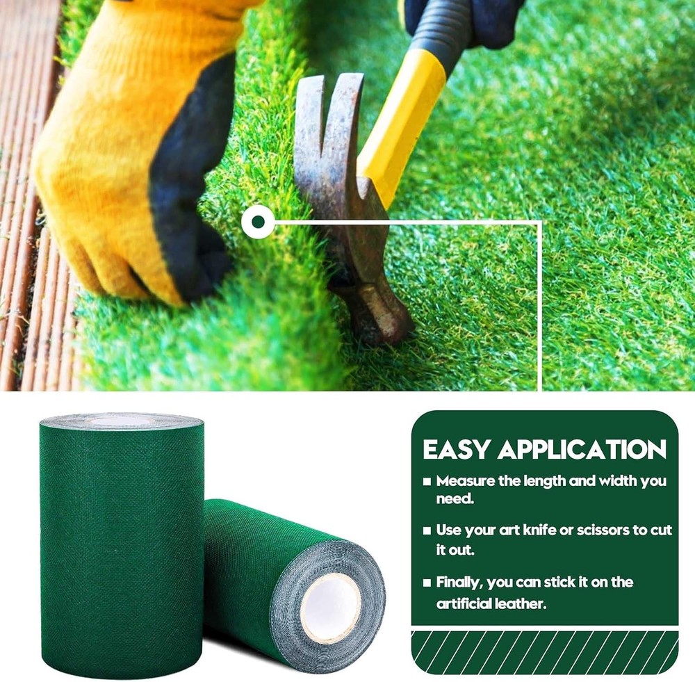 Single-Sided Artificial Grass Seam Tape 6 6 x 192" (Rectangular), Green