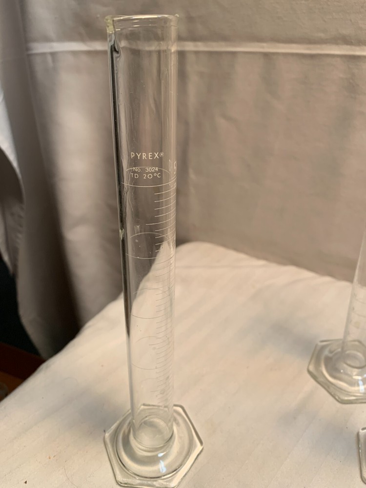 4 Corning Pyrex Graduated Cylinder