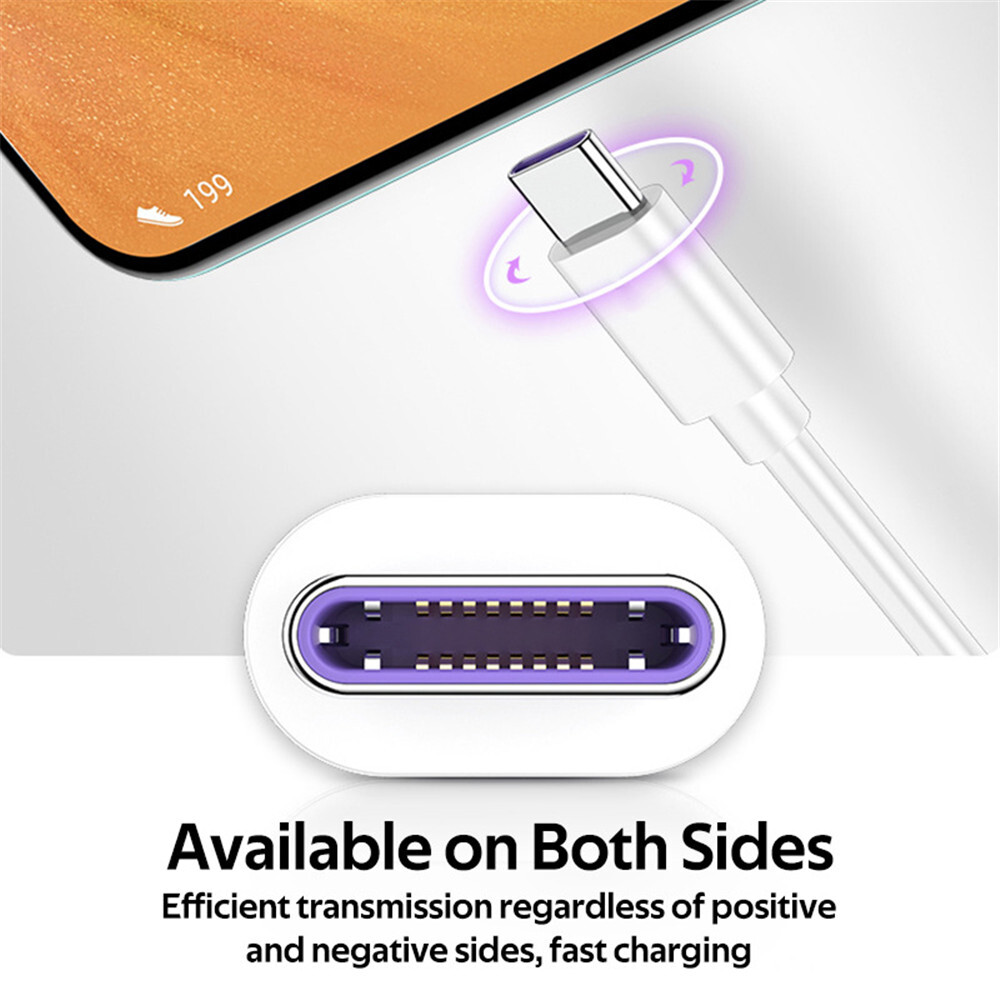 USB C Type C Fast Data Charging Cable For Samsung LG Phones Tablets Android