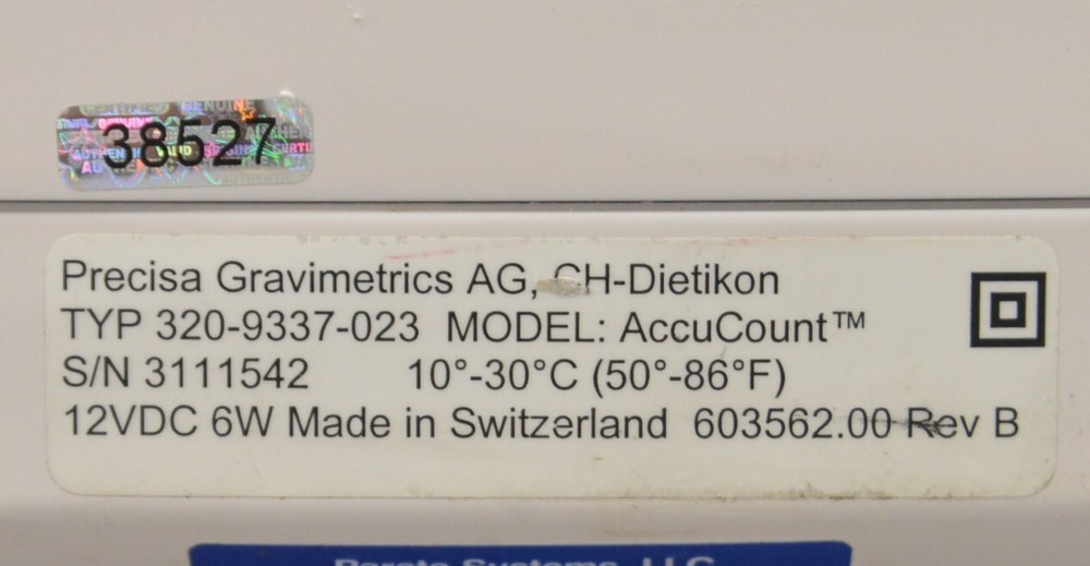 Parata AccuCount Class II Pharmaceutical Scale